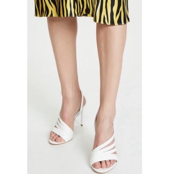 Alice + Olivia Shoes - Alice + Olivia Fanniey Heels in White.